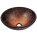 Kraus GV-580-ORB Copper Illusion Glass Vessel Bathroom Sink with PU-MR Oil Rubbed Bronze - B0052F73E4
